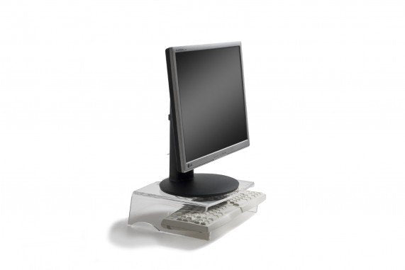 EAN 8717399990073 - BakkerElkhuizen Q-riser 100 76,2 cm (30") Escritorio Transparente imagen 3
