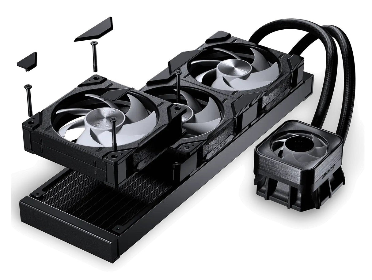 K Phanteks Glacier One 360d30 X2 Drgb Schwarz Aio-Wasserkühlung