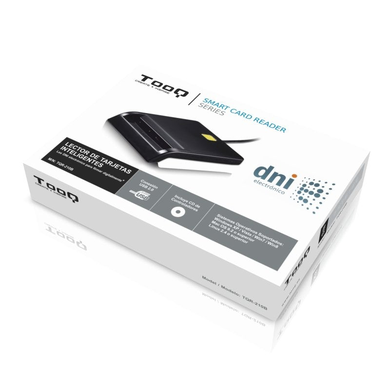 EAN 8433281006799 - TooQ TQR-210B lector de tarjeta inteligente Interior imagen 3