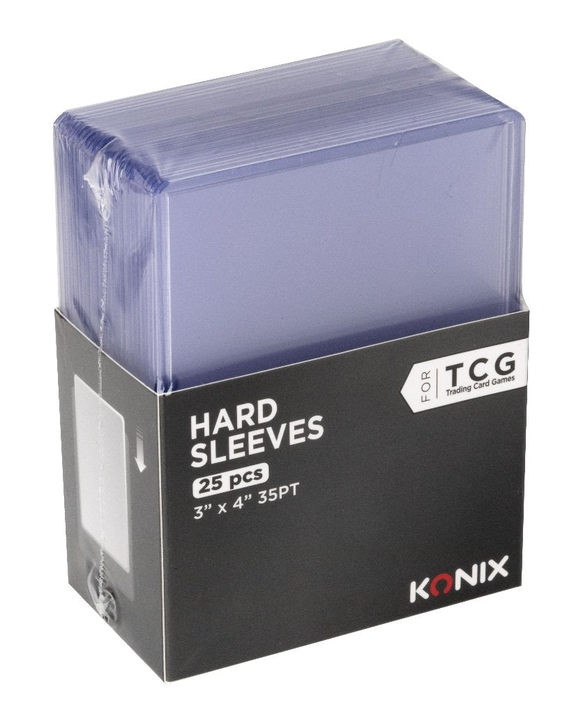 25 X Hard Sleeves 76,2x101,6 Mm Fundas Transparentes Para Tcg