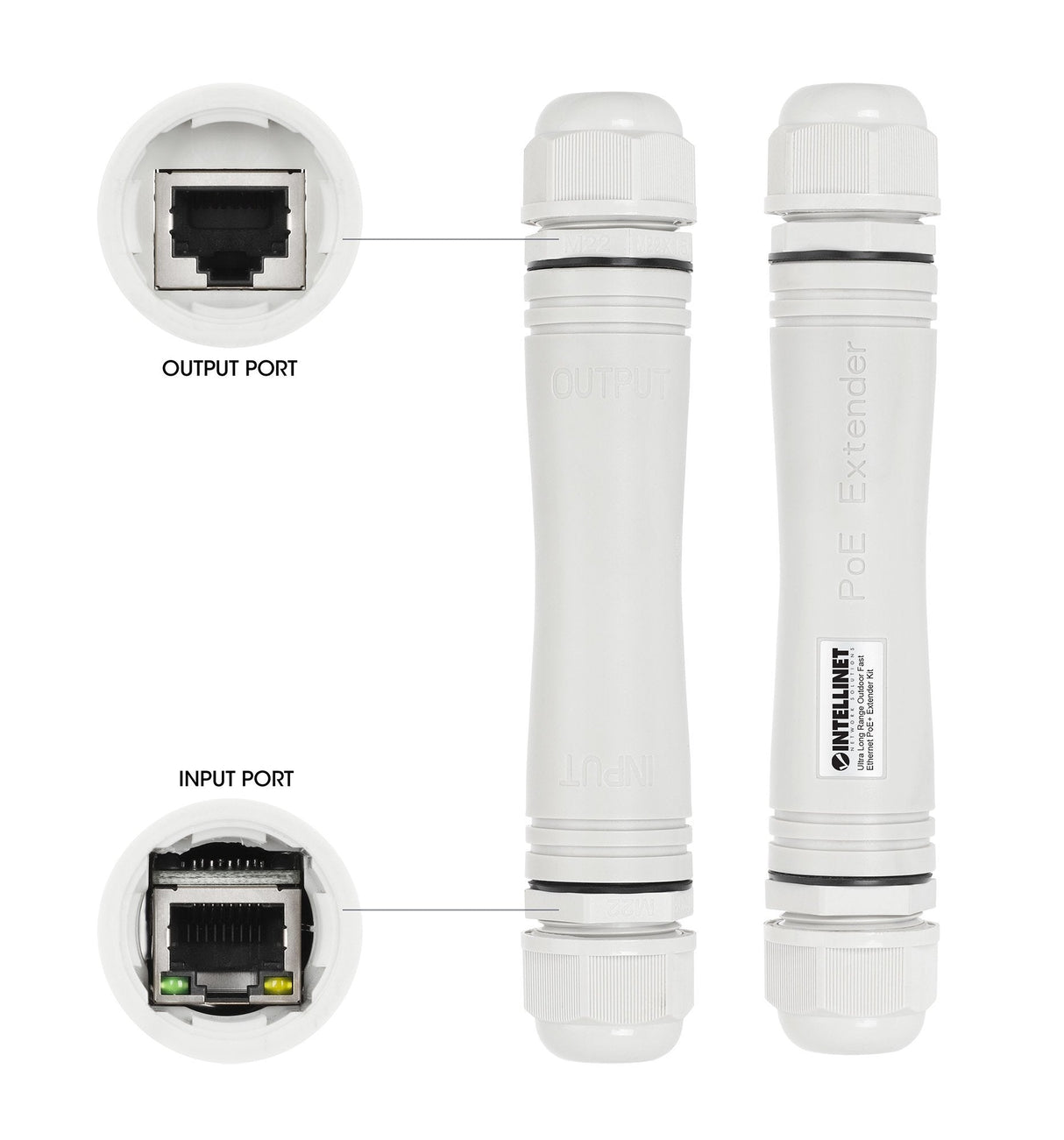EAN 0766623561952 - Intellinet 561952 adaptador e inyector de PoE Ethernet rápido imagen 6