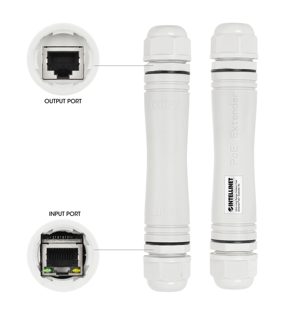 EAN 0766623561952 - Intellinet 561952 adaptador e inyector de PoE Ethernet rápido imagen 6