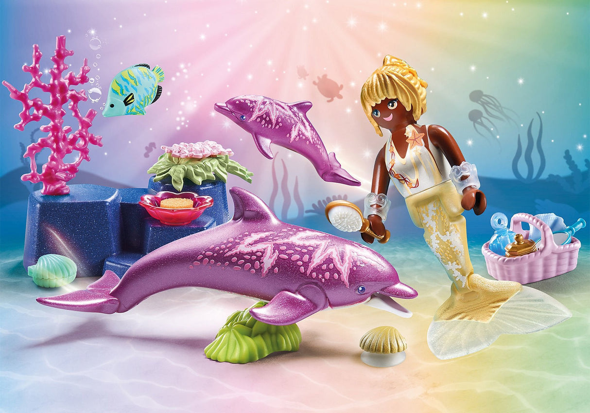 Playmobil 71501 Princesa Sirena Mágica Con Delfines