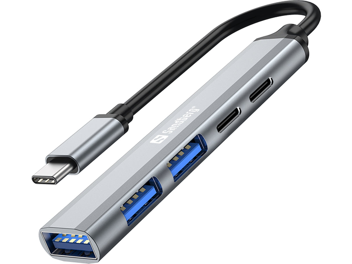 EAN 5705730336508 - Sandberg 336-50 hub de interfaz USB Tipo C 5000 Mbit/s Gris imagen 1