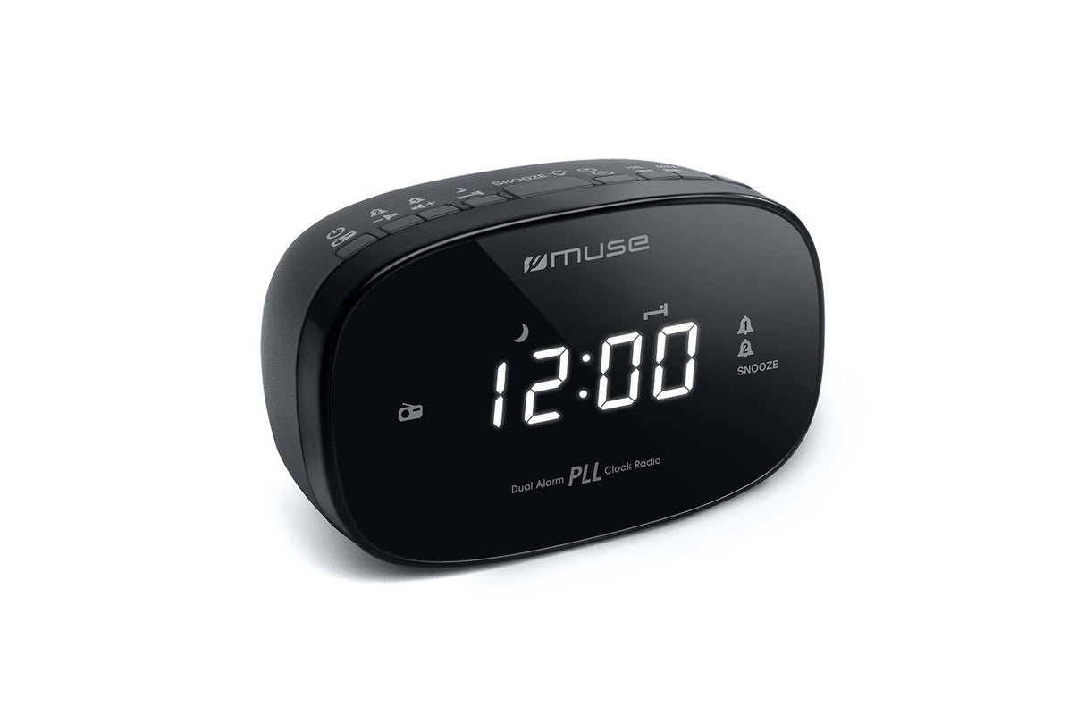 Muse Dual Despertador Radio Pll M-155cr Negro