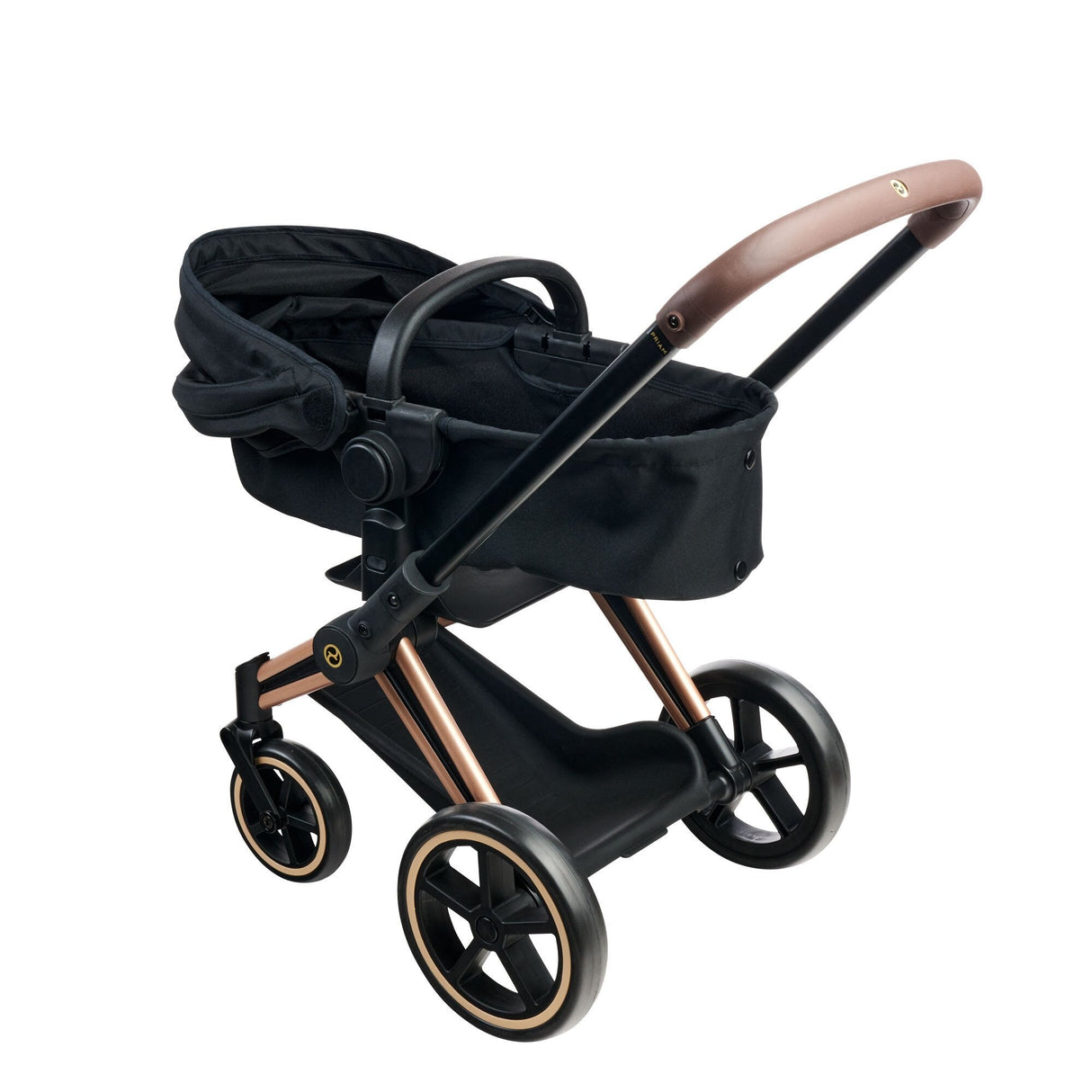 Simba-Dickie Mon Grand Poupon 36-42cm Cybex Puppenwagen (Negro/Roségold) 9000142070