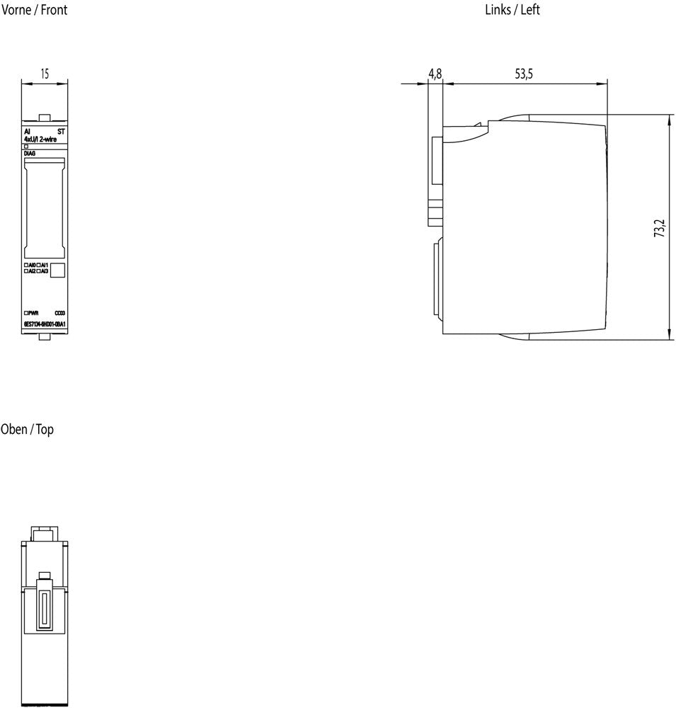 Siemens 6es7134-6hd01-0ba1 6es71346hd010ba1 Simatic Et 200sp