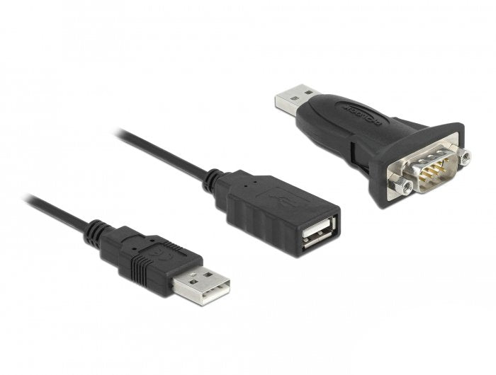 Delock Adaptador Usb 2.0 Typ-A A 1 X Seriell Rs-232 D-Sub 9 Pin Macho