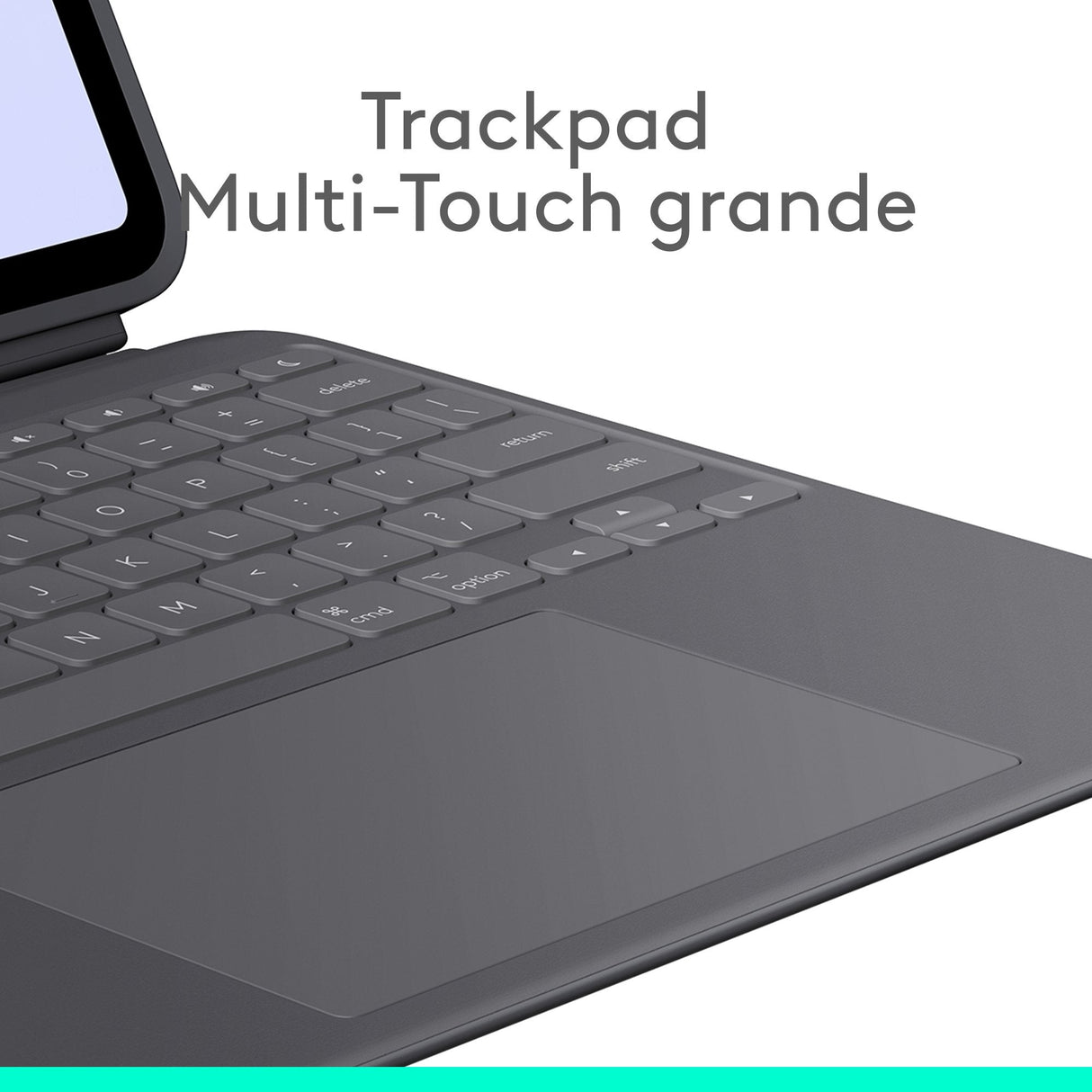 Logitech Combo Touch Caja De Teclado Y Folio Con Panel Táctil Retroiluminación Apple Smart Connector Qwerty Español Grafito Para Apple 13-Inch Ipad Pro (M4)