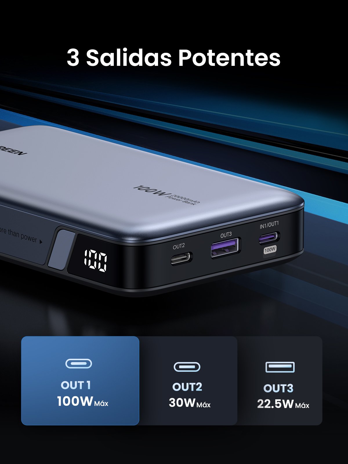 EAN 6941876221868 - Ugreen 25188 batería externa 20000 mAh Gris imagen 14