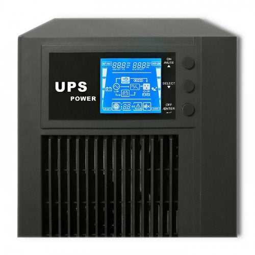 Qoltec 53043 Uninterruptible Power Supply On-Line 3kva 2.4kw Lcd Usb