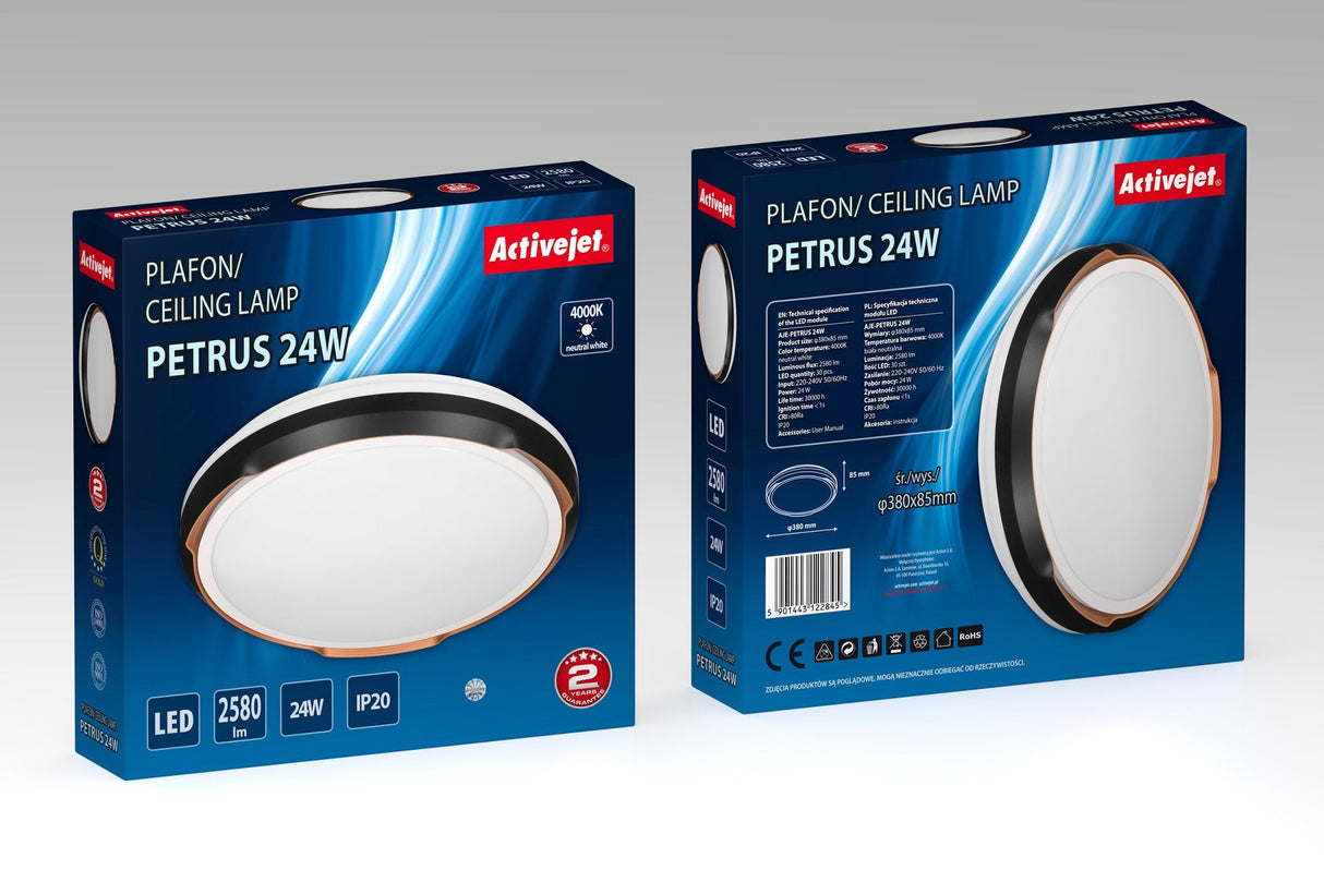 Plafón Activejet Led Aje-Petrus 24w