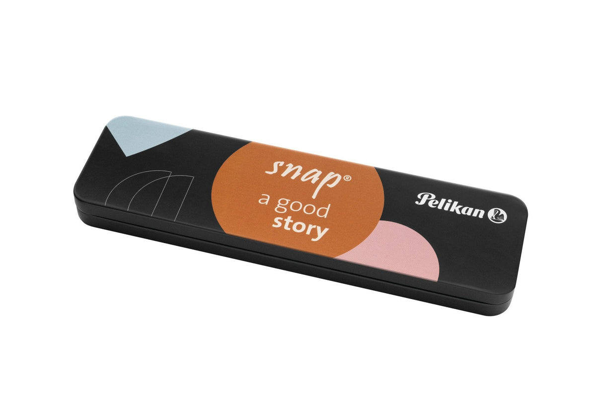 Bolígrafo Pelikan Snap Metalic K10 Azul Escarcha En Estuche