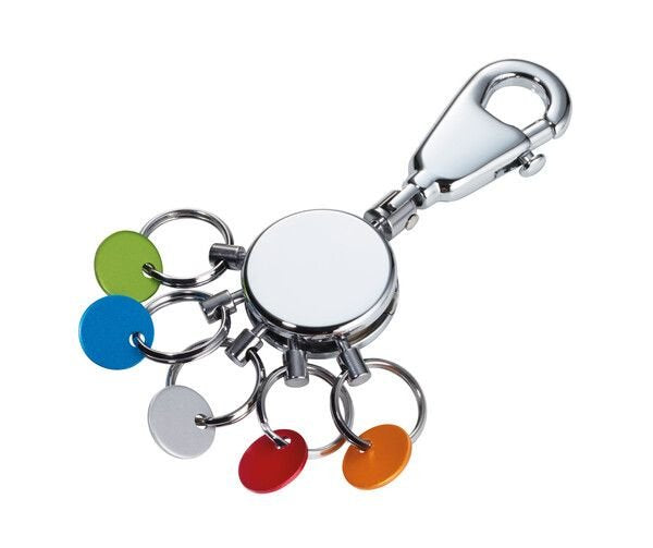 EAN 4024023112850 - TROIKA PATENT/Colour Llavero de anilla Multicolor, Plata imagen 1