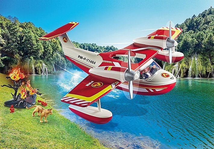 Playmobil 71463 City Action Feuerwehrflugzeug Mit Löschfunktion, Juguete De Construcción 71463