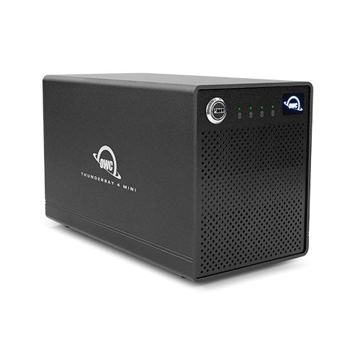 Owc Thunderbay 4 Mini, Caja Para Unidades (Negro, Gabinete Thunderbolt 3 Para Hdd/Ssd De 4 Unidades De Calidad Profesional)