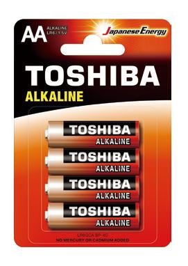 Pack De 4 Pilas Aa Toshiba Alkaline Lr6 1.5v Alcalinas