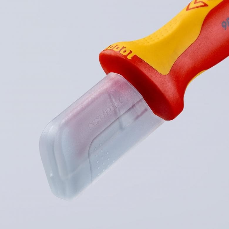 EAN 4003773030294 - Knipex 98 55 SB cúter Rojo, Amarillo Cuchillo de hoja fija imagen 5