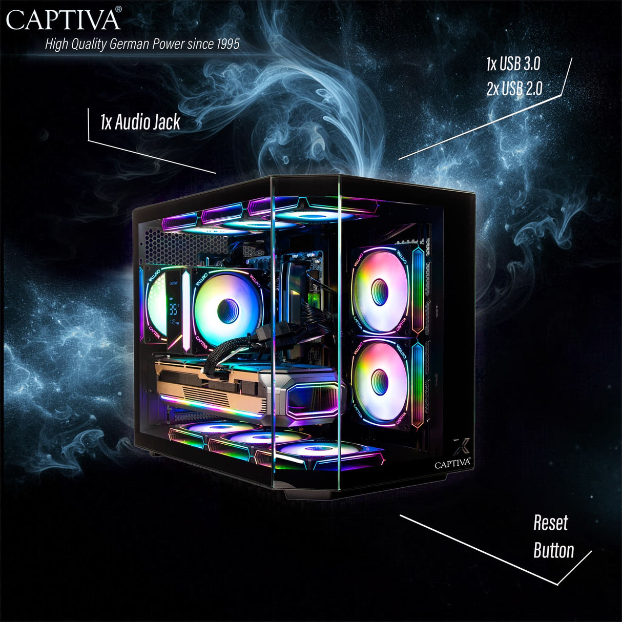 EAN 4046373925430 - CAPTIVA 92543 PCs/estación de trabajo AMD Ryzen™ 7 5700X 32 GB DDR4-SDRAM 2 TB SSD NVIDIA GeForce RTX 506 imagen 6