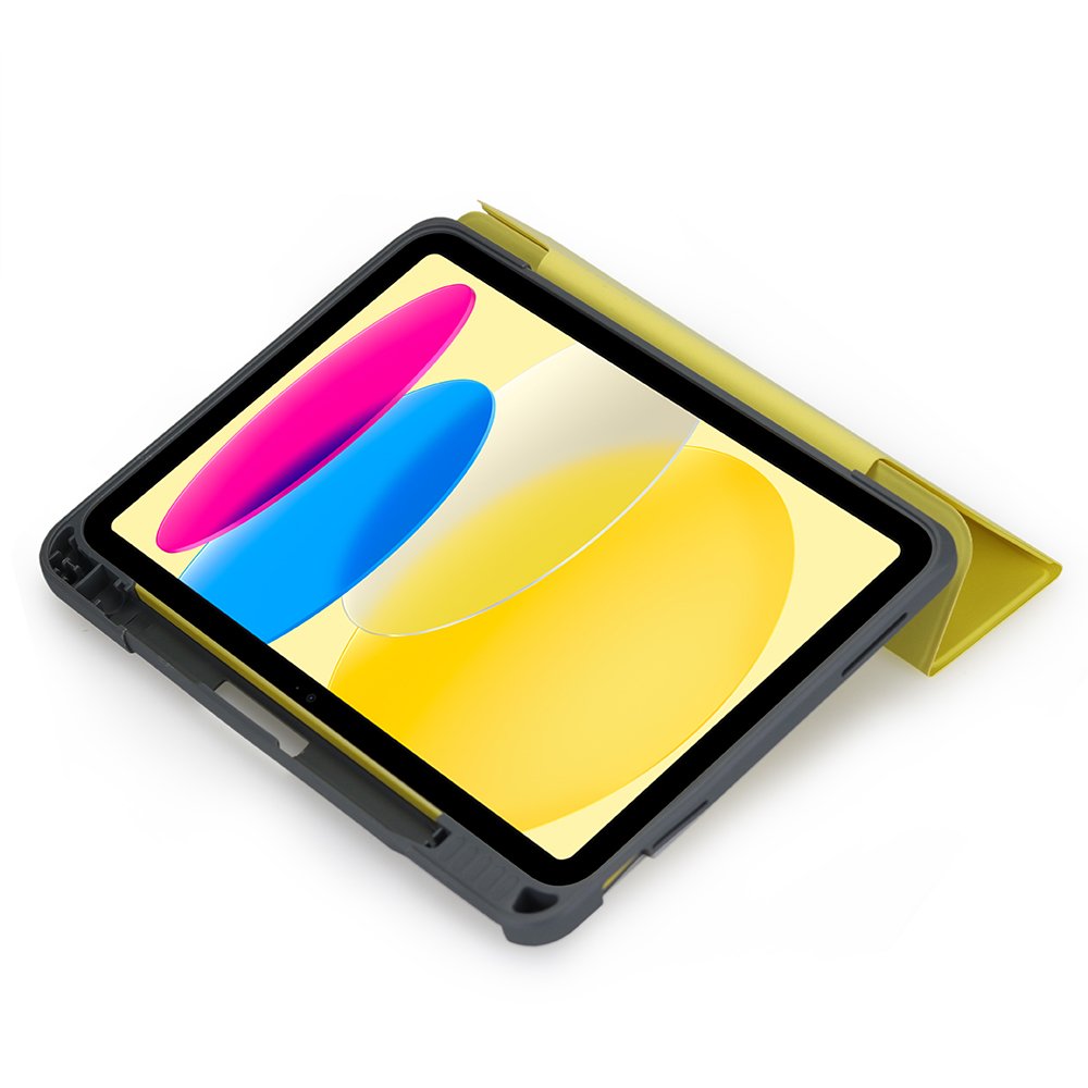Funda Resistente Deqster 40-1013774 Para Ipad De 10,9" Y Ipad De 11" Amarillo Transparente