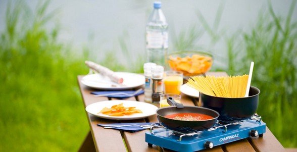 Estufa De Gas Campingaz Base Camp Azul