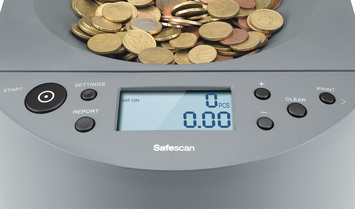 EAN 8717496336347 - Safescan 1450 Contador de monedas Gris imagen 4