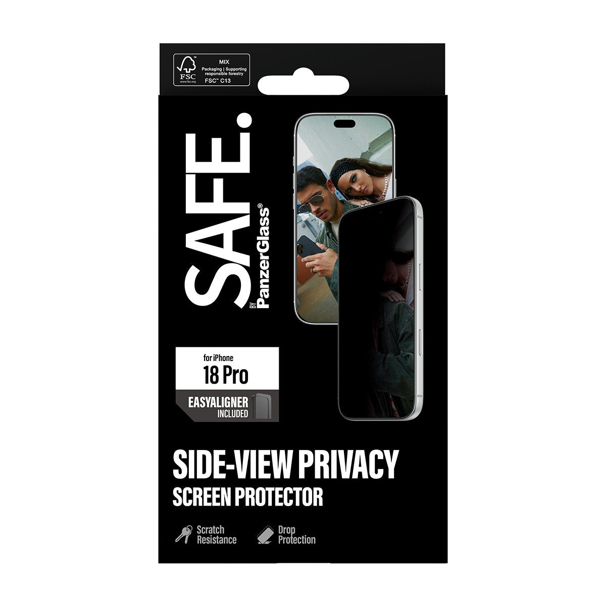 Panzerglass Safe. Privacy Screen Protector Iphone 18 Pro