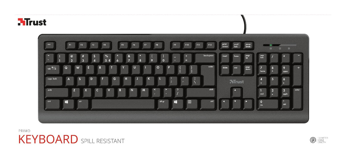 Trust Primo Keyboard Pt  Teclado Portugues  24142