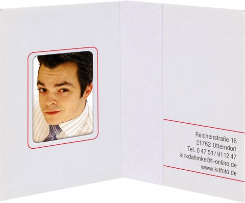 1x100 Daiber Carteritas Para Fotos Blanco Mate 31x42 Mm