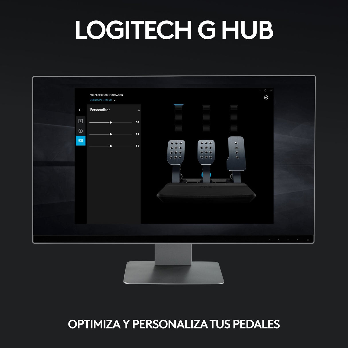 Logitech G Pro Racing Pedals Pedales Cableado Para Pc Microsoft Xbox One Microsoft Xbox Series S Microsoft Xbox Series X Sony Playstation 4 Sony Playstation 5