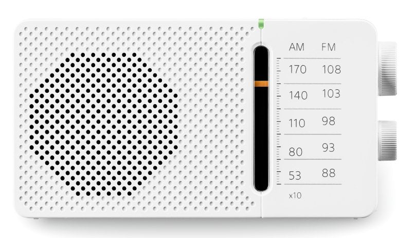 Sangean Sr-36 Blanco Radio Fm/Am Altavoz Integrado Antena Telescópica Salida Auriculares