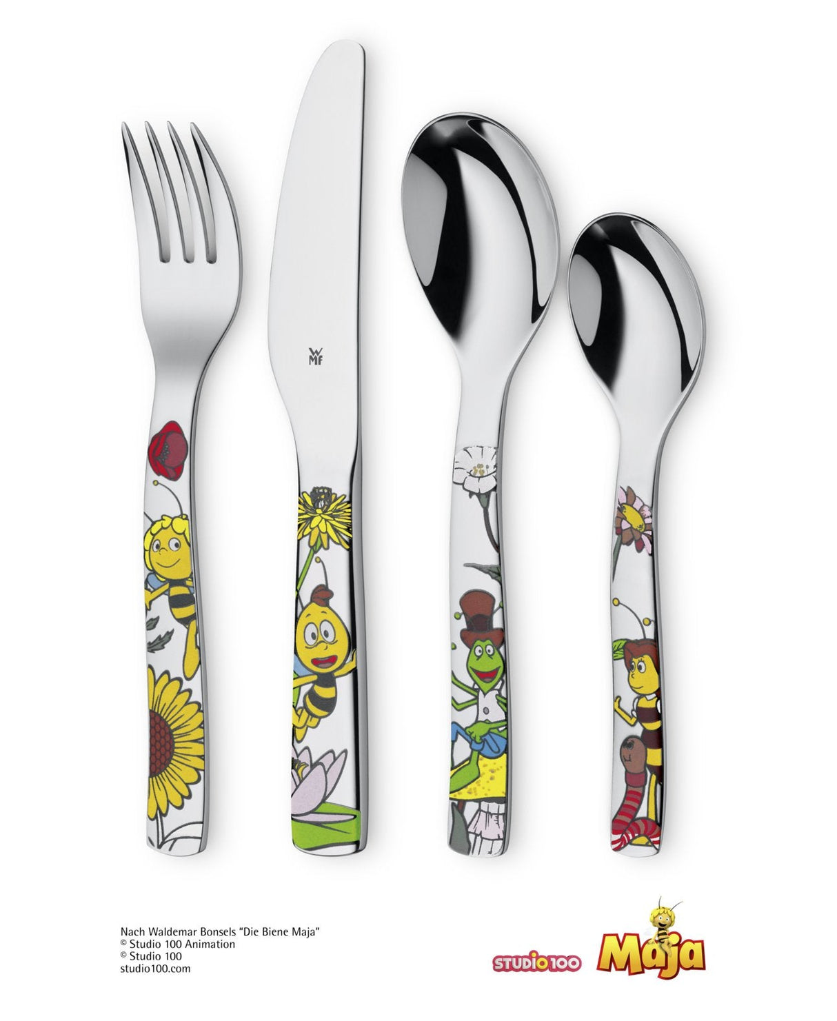 Wmf 1294406040 Biene Maja Kinderbesteck Set 4-Teilig
