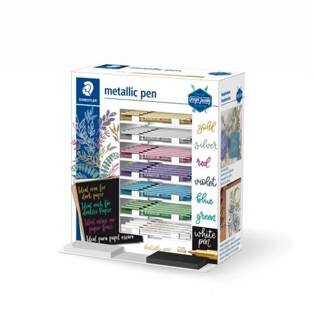 EAN 4007817088128 - Staedtler metallic pen marcador 70 pieza(s) Fibre tip Multicolor imagen 1