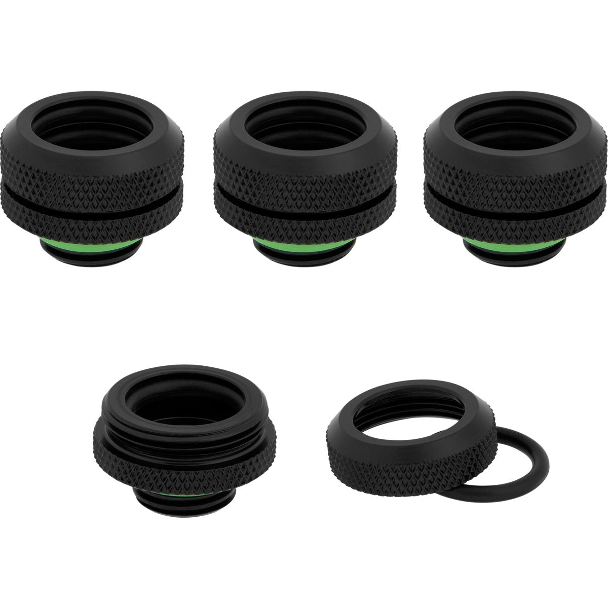 K Corsair Hydro X Series Xf Hardline Anschluss Gerade G1 4 Zoll Ag Auf 14mm Ad Hardtube - Pack De 4, Schwarz