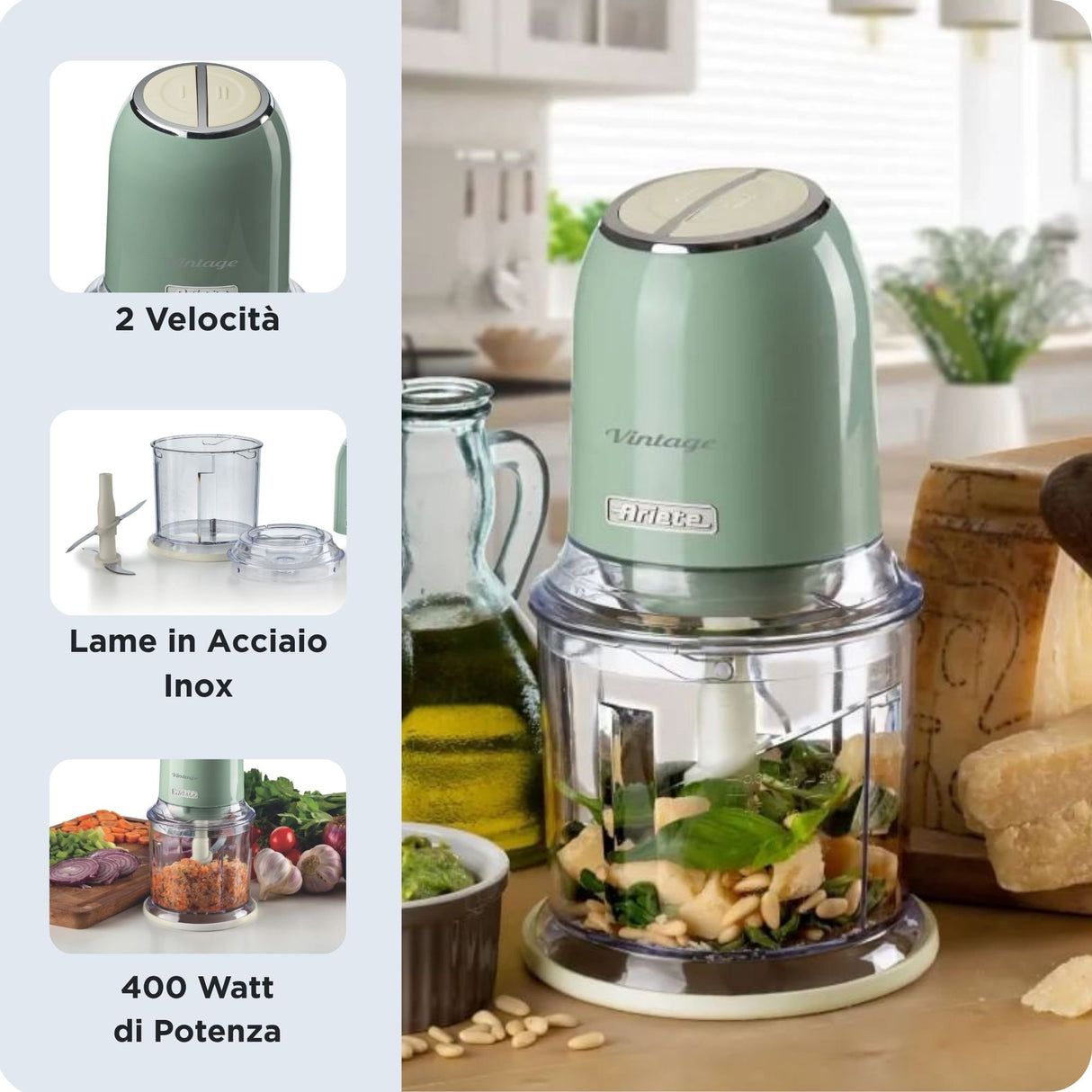 EAN 8003705120099 - Ariete 0438/04 0,6 L 400 W Verde imagen 3