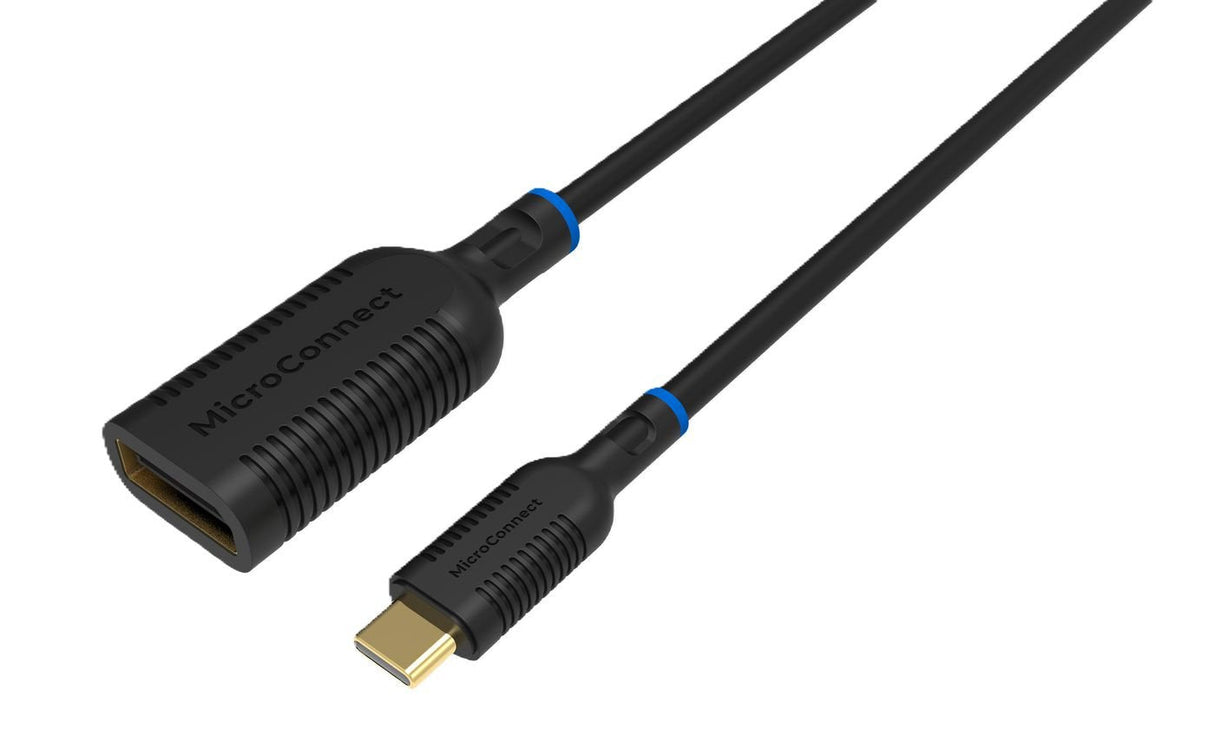 Cable Microconnect Mc-Usbcdp-A Adaptador De De Vídeo 0,2 M Usb Tipo C Displayport Negro
