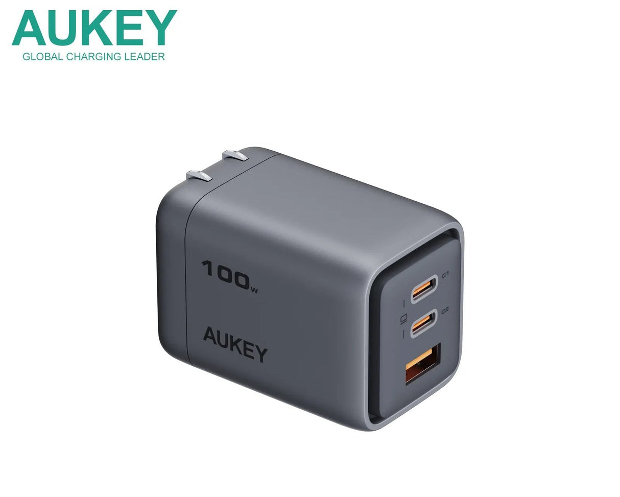 EAN 689323788217 - AUKEY PA-C5 wall charger 100W gray Teléfono móvil Gris Corriente alterna Auto imagen 2