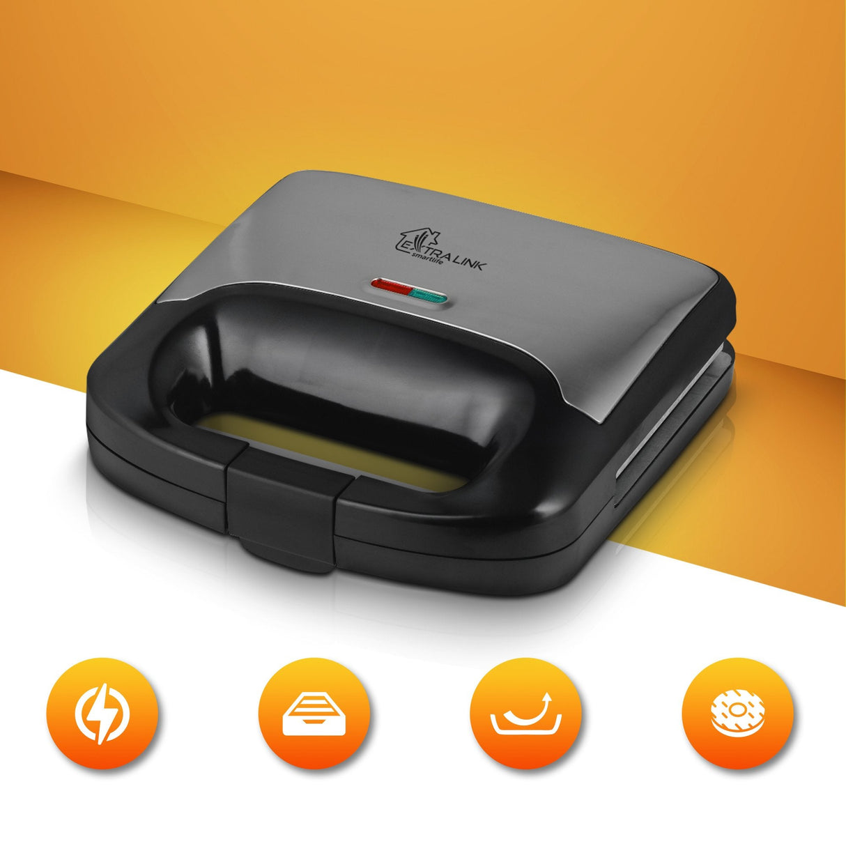 Extralink Smart Life Grill Sandwich & Waffle Maker Sj-37a
