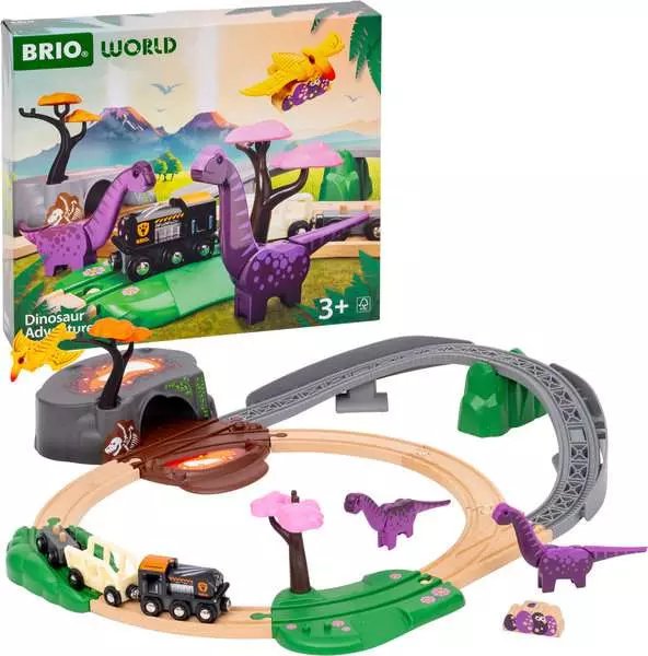 Set De Aventura De Dinosaurios De Brio World World, Ferrocarril 63609400