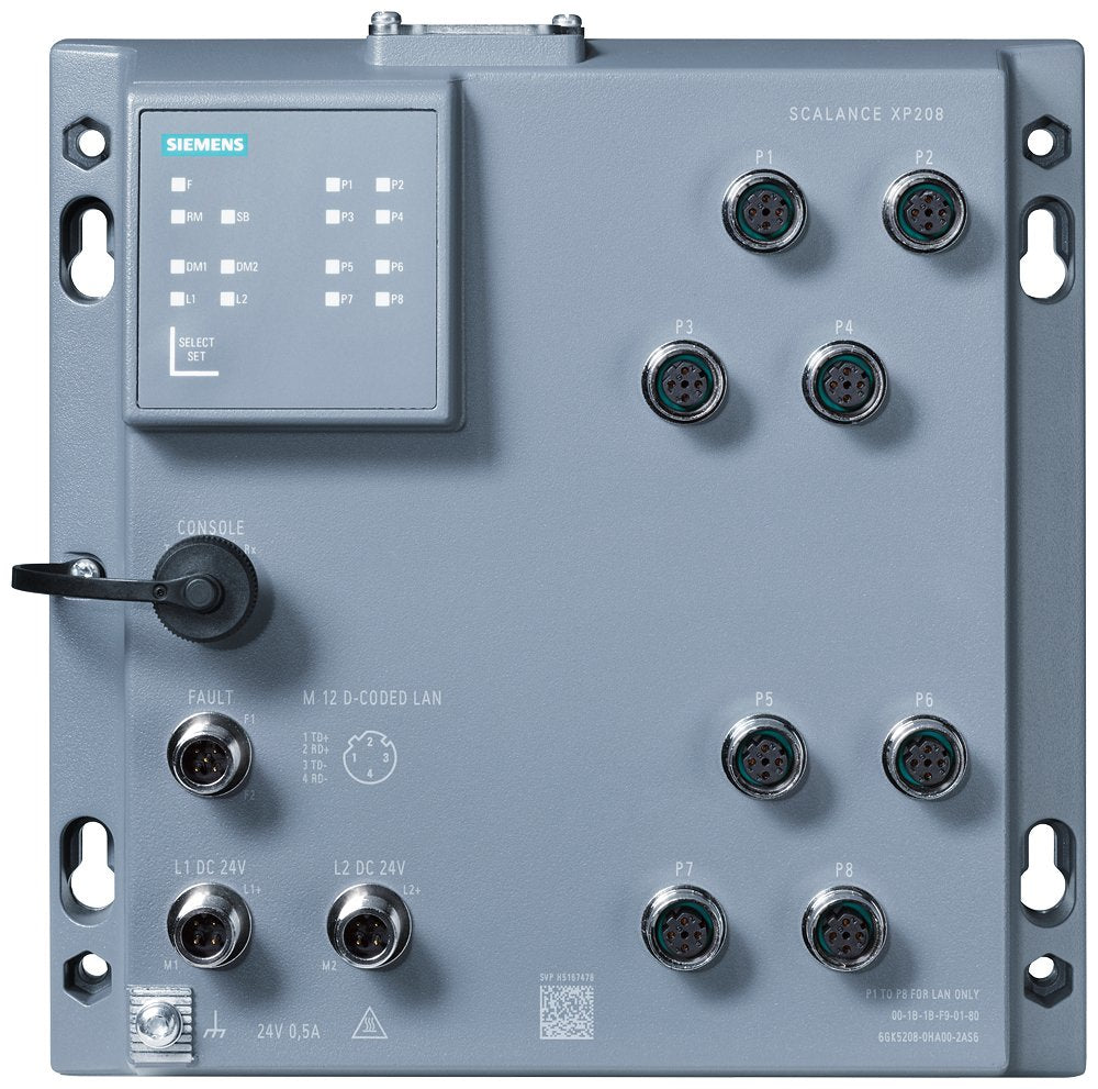 Siemens 6gk5208-0ha00-2as6 Industrial Ethernet Switch 10 - Switch - 0,1 Gbps