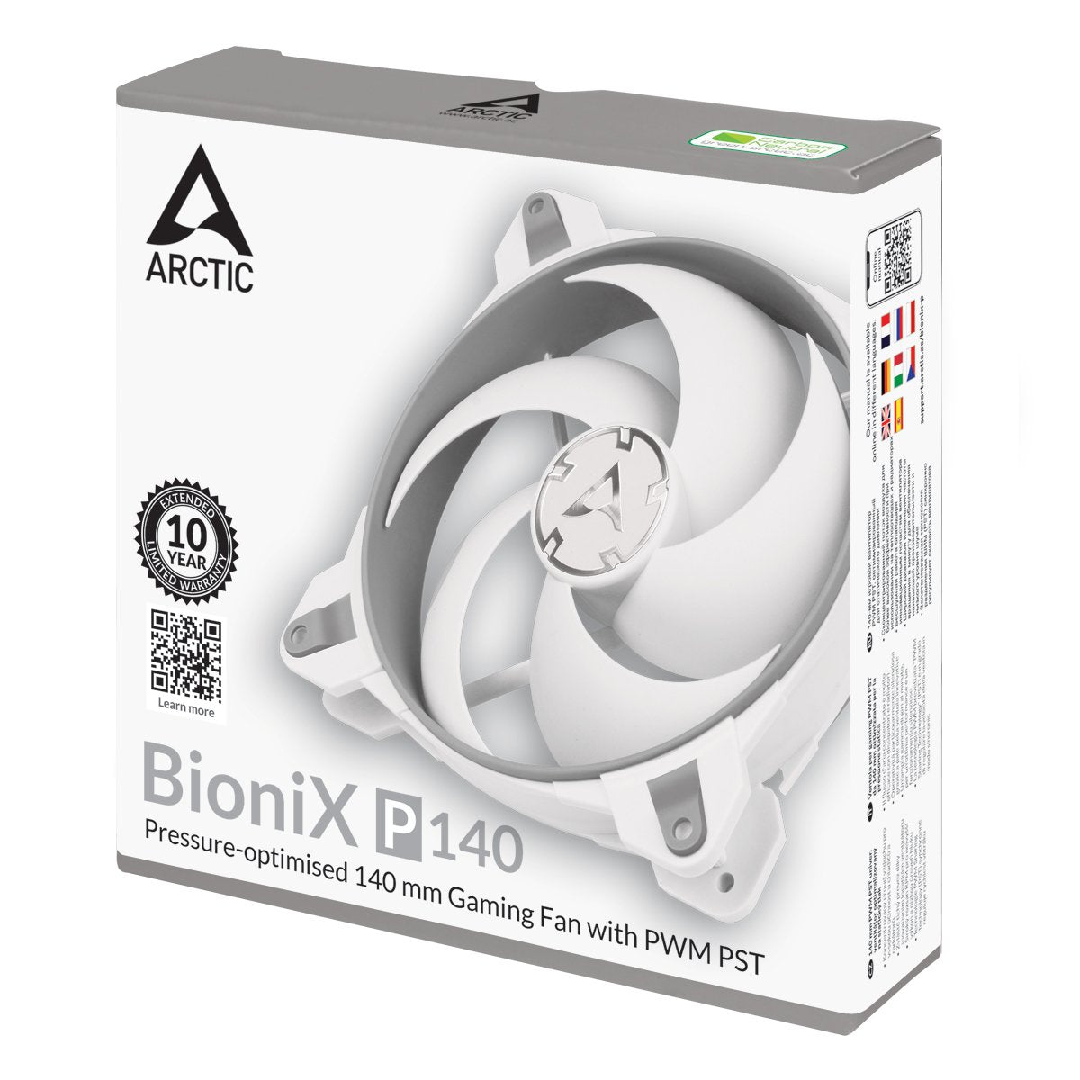 EAN 4895213702331 - ARCTIC BioniX P140 Carcasa del ordenador Ventilador 14 cm Gris, Blanco imagen 6