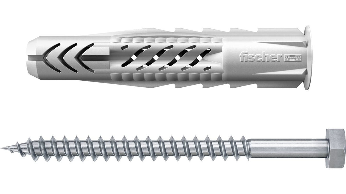 EAN 4006209836286 - Fischer 83628 tornillo de anclaje y taco 2 pieza(s) Juego de enchufes de pared y tornillos imagen 1