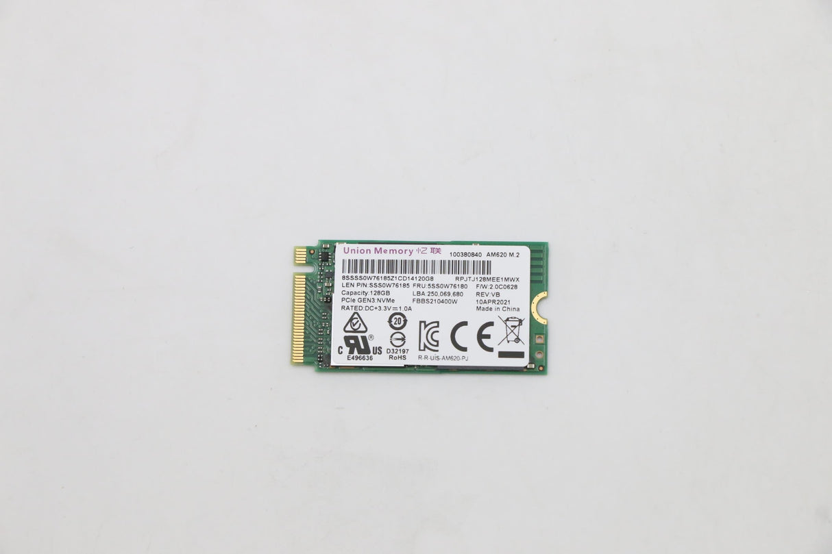 EAN 5704174404385 - Lenovo 5SS0W76180 unidad de estado sólido 128 GB U.2 PCI Express 3.0 NVMe imagen 1