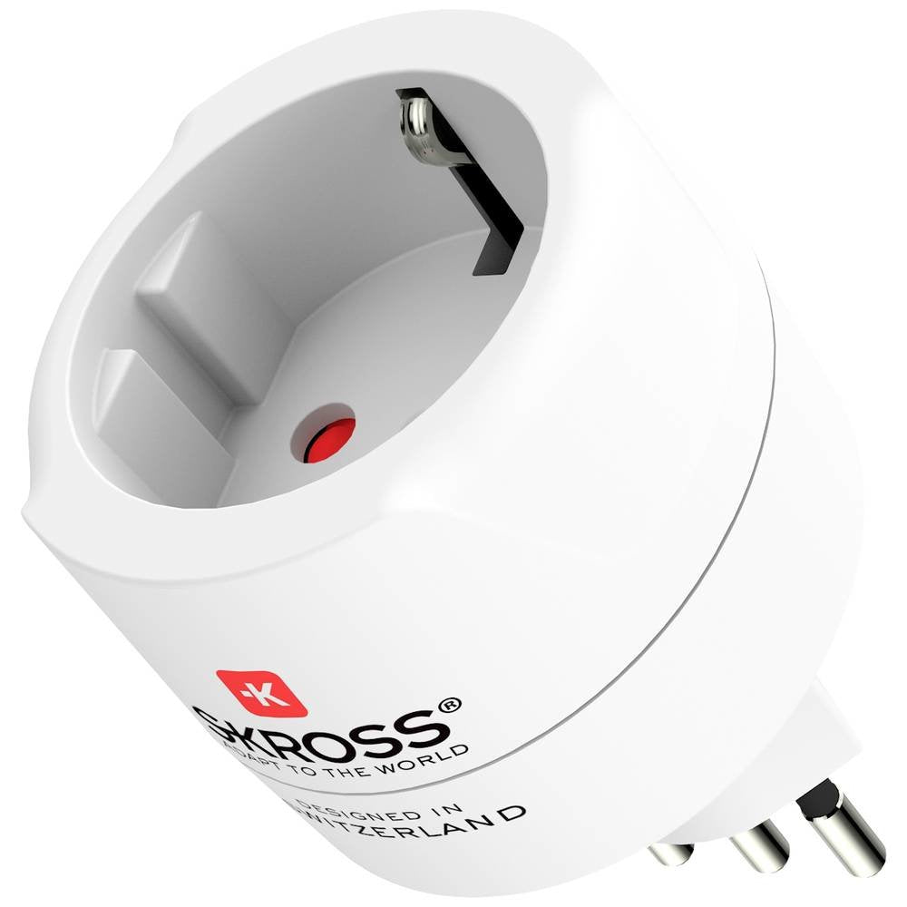 Skross 1.500272 Adaptador De Enchufe Eléctrico Tipo C (Europlug) Universal Blanco