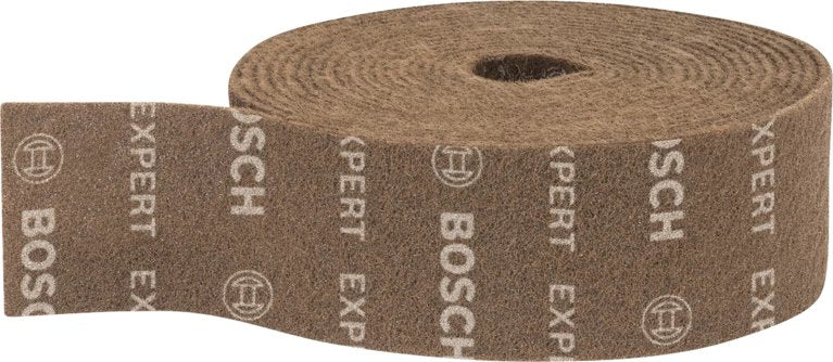 Bosch Professional Rollo De Fieltro Expert N880 Coarse A, 100 Mm X 10 M, Hoja De Lija Marrón, Rollo De 10 Metros, Para Lijado A Mano 2608901222
