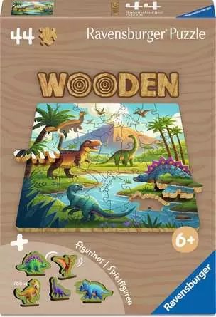 Ravensburger Wooden Puzzles Kids - Dinosaur Welt 44 Parts 12004084