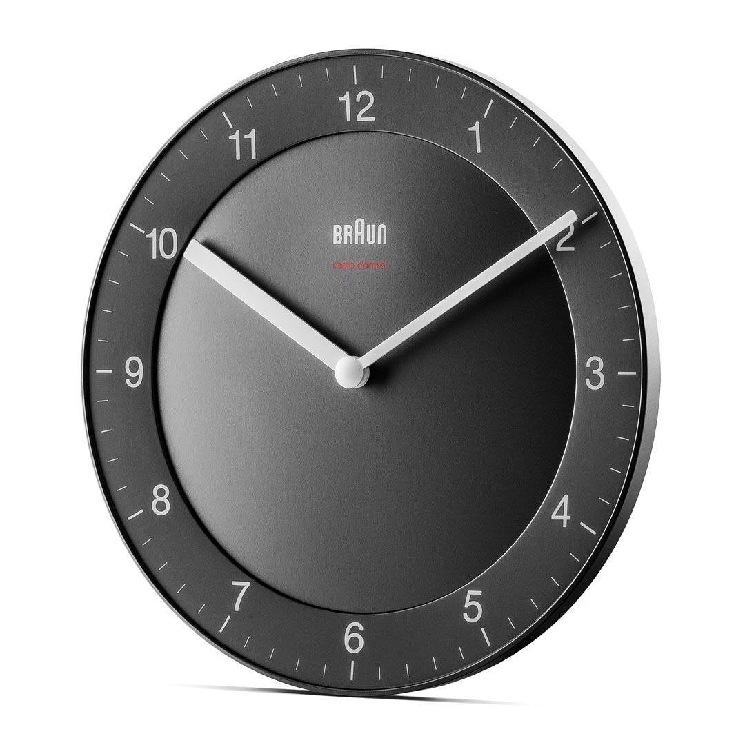 Braun Bc 06 B-Dcf Radio Reloj De Pared Negro