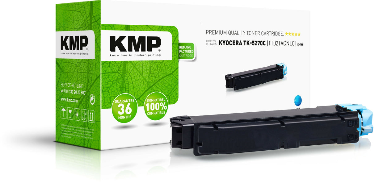 Tóner Kmp Para Kyocera Tk-5270c / Tk5270c Cyan 6000 S. K-T86 Remanufacturado