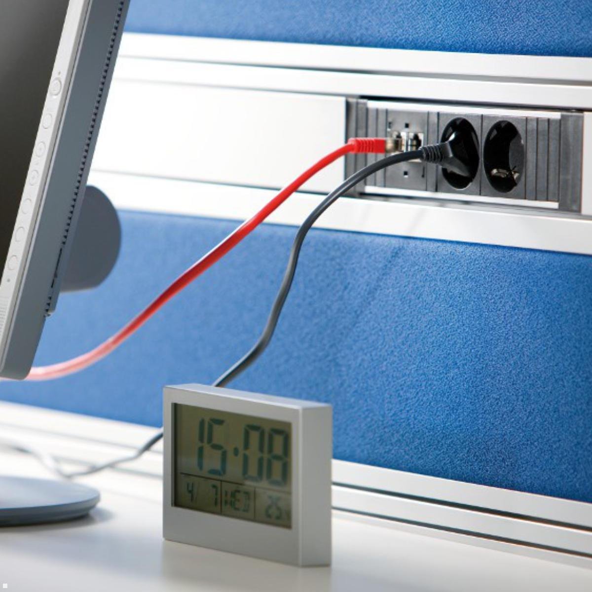 Regleta Bachmann Step Base De 3 Vías Negro/Rojo, Sin Cable, Sistema Enchufable Wieland