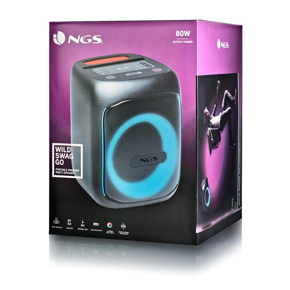 Ngs Altavoz Portatil Bt-Tws-80w Bat-Usb-Auxin-Tf